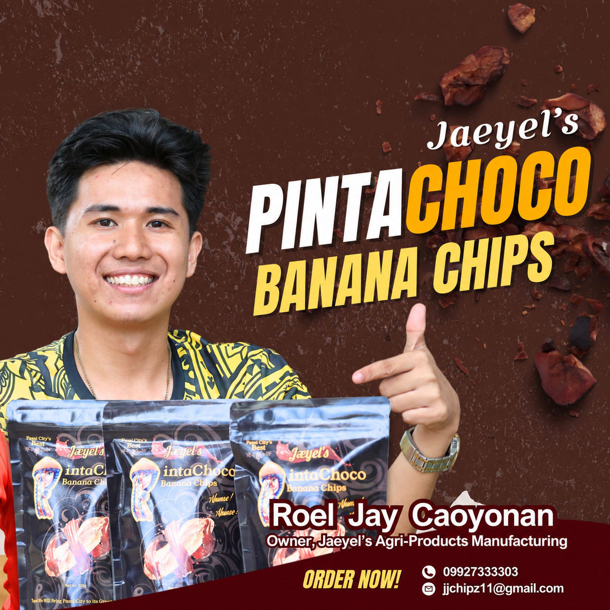 Jaeyel's Pinta Choco Banana Chips by Jaeyel's Agri-Products Manufacturing